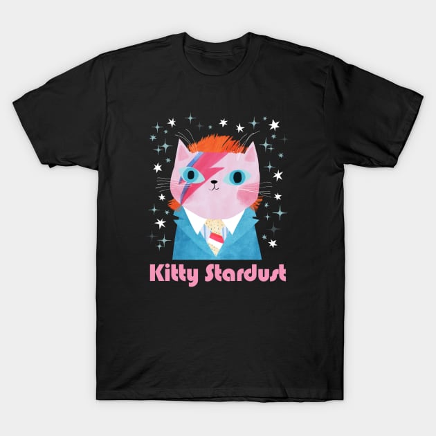 Kitty Stardust T-Shirt by Planet Cat Studio